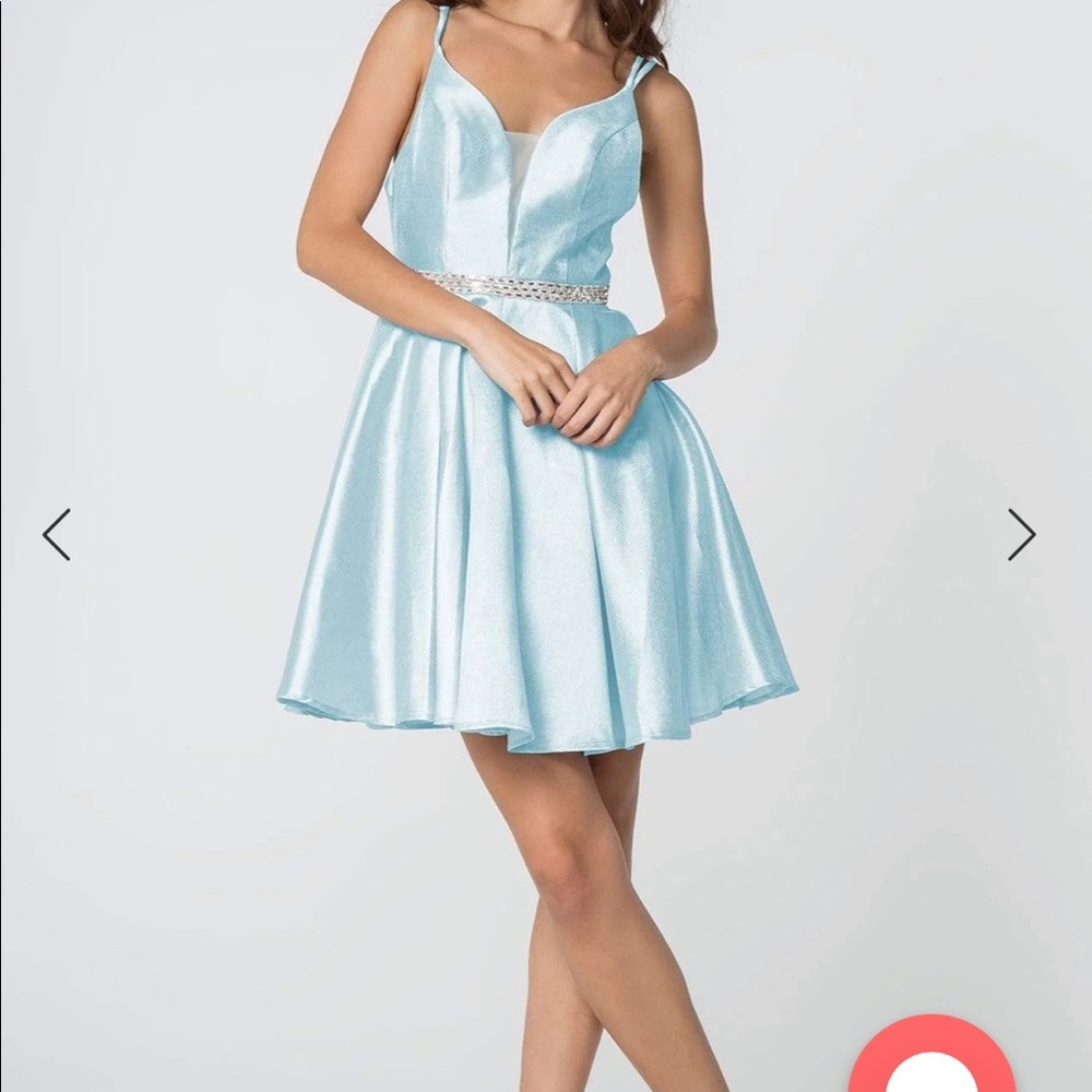 Light blue homecoming dress with tags